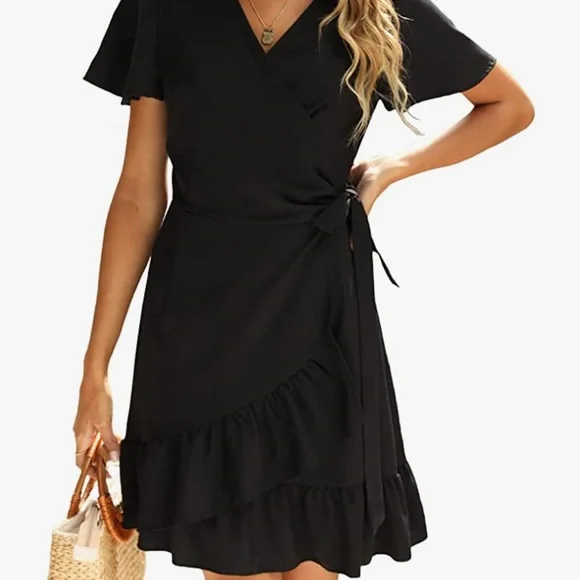 black wrap dress amazon Ellery Dress Sewing Pattern – Swim Style Patterns main image 0